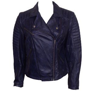 CLASSIC WOMEN’S MOTORCYCLE LEATHER BIKER JACKET